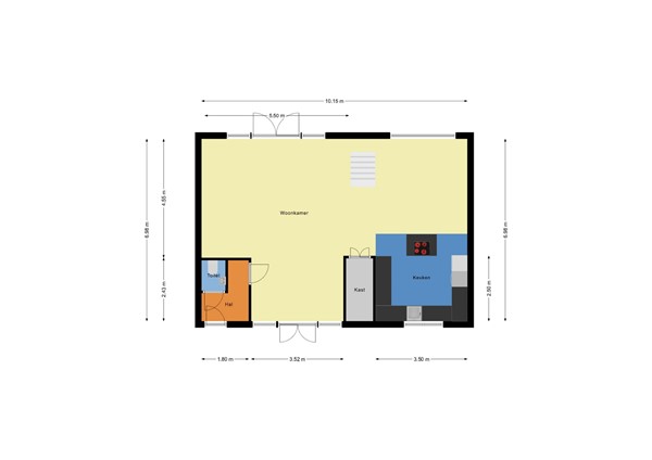 Floorplan - Gordelpad 275, 3039 GZ Rotterdam